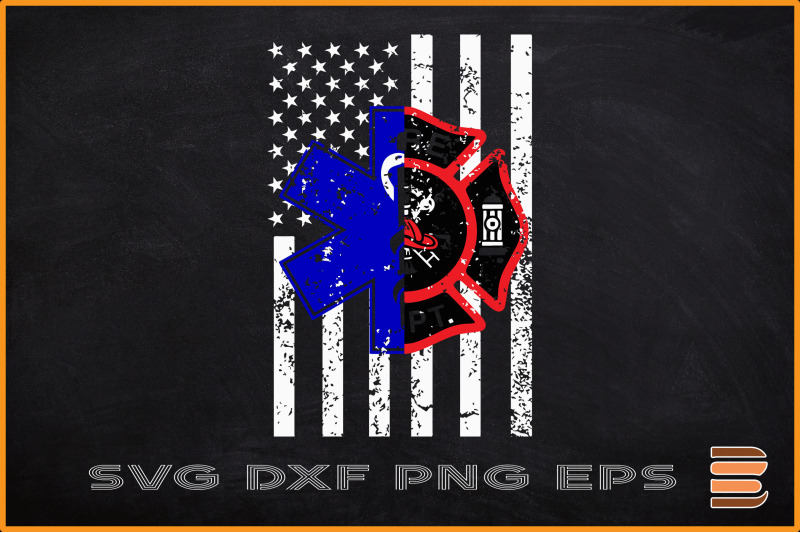 emt-firefighter-american-flag