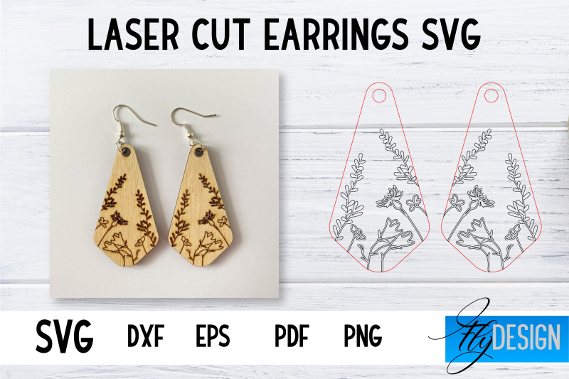 earrings-svg-wildflower-svg-laser-cut-files-engraving-svg