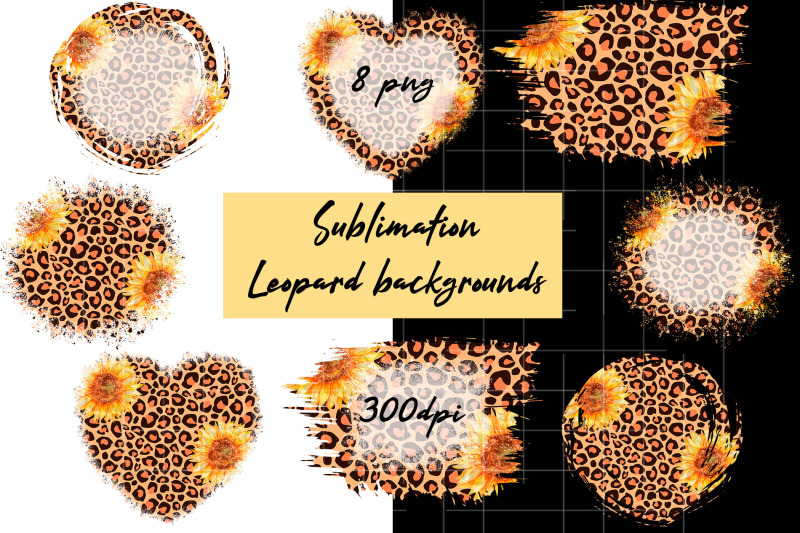 leopard-sunflowers-backgrounds-png-animal-sublimation