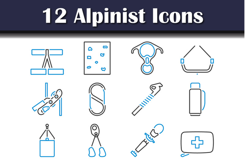 alpinist-icon-set