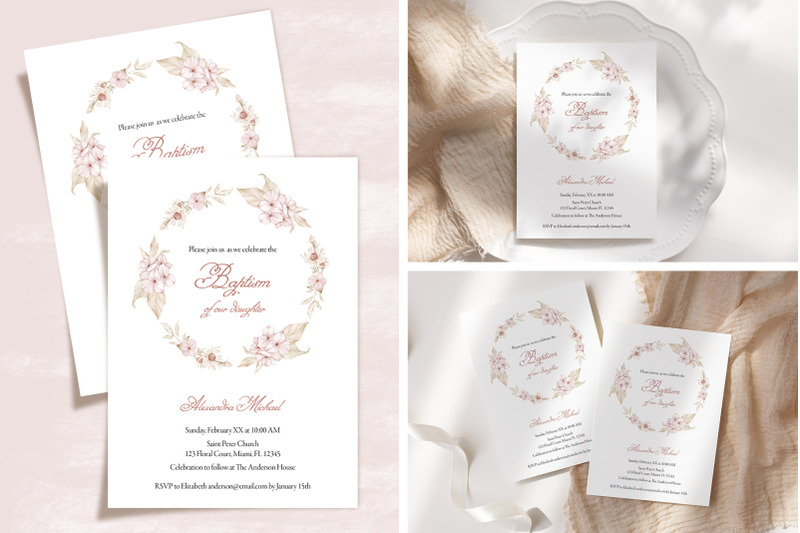 baptism-invite-card-template-floral-hydrangea-wreath
