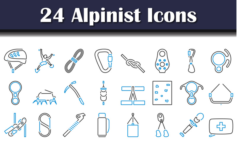 alpinist-icon-set