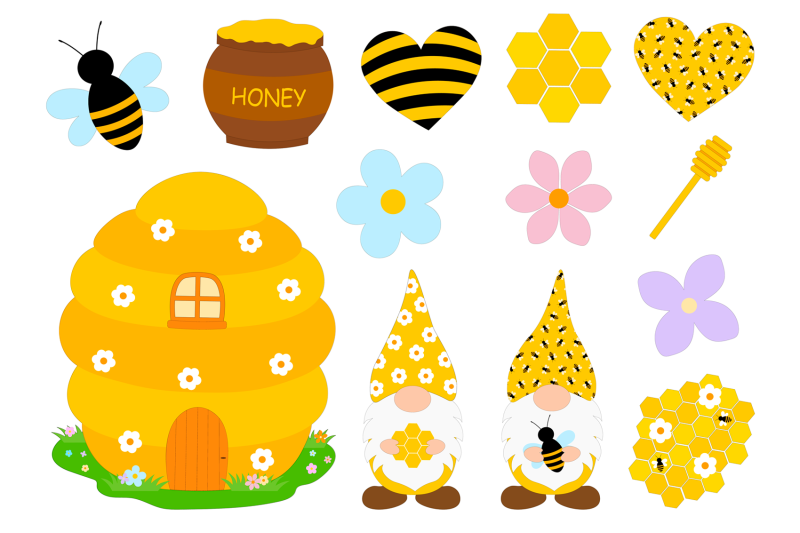 bees-gnomes-clipart-gnomes-bee-svg-gnomes-bees-sublimation