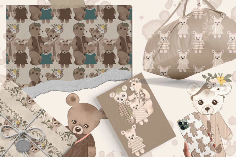 teddy-bear-family-huge-collection