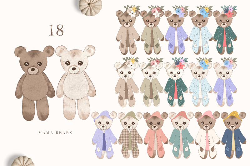 teddy-bear-family-huge-collection