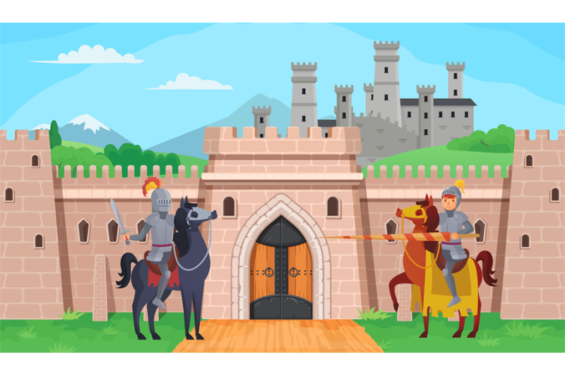 hero-battle-knights-medieval-legend-near-castel