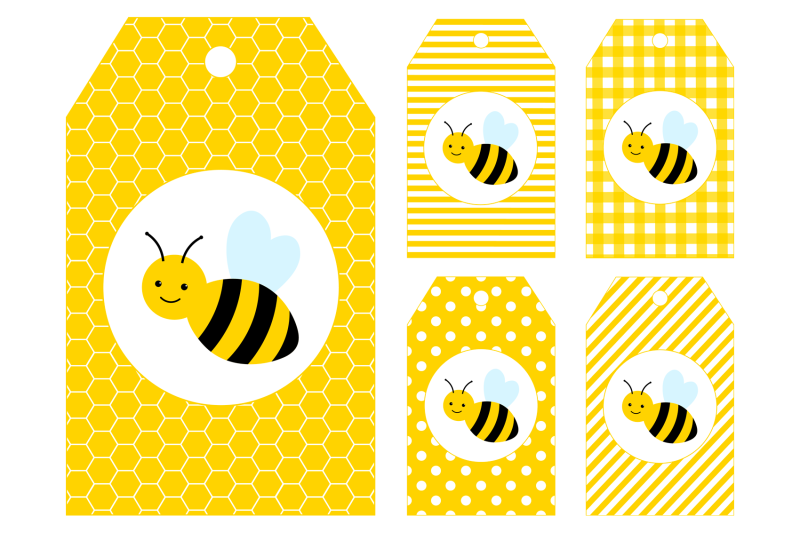 bees-gift-tags-printable-bees-gift-tags-template-bees-svg