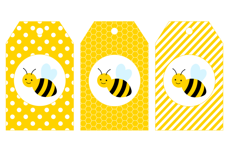 bees-gift-tags-printable-bees-gift-tags-template-bees-svg