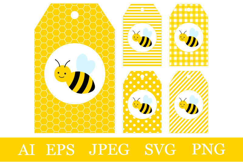 bees-gift-tags-printable-bees-gift-tags-template-bees-svg