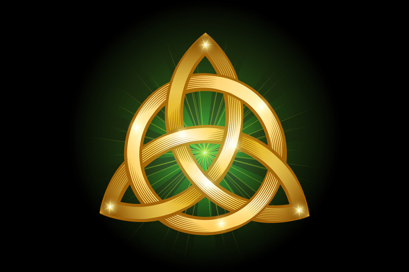 celtic-trinity-golden-knot-on-black-background