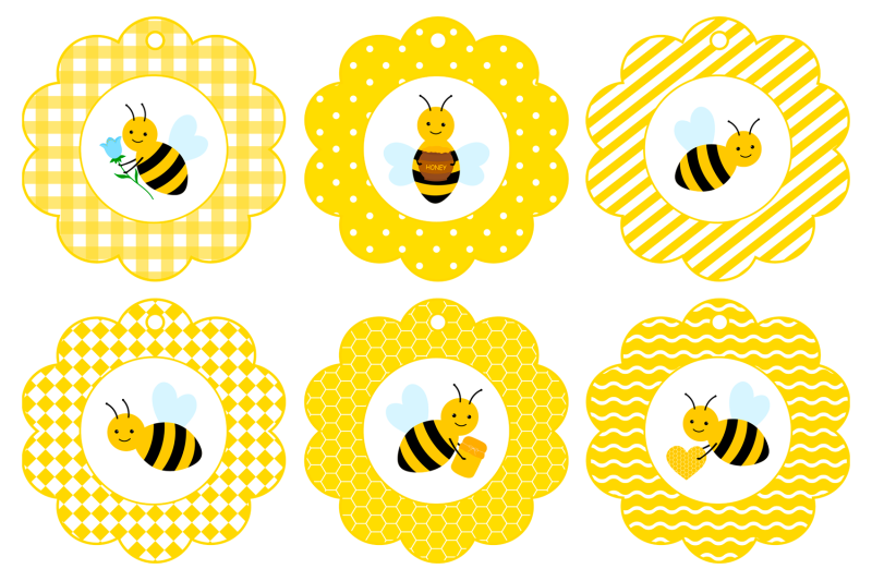 bees-gift-tags-printable-bees-gift-tags-template-bees-svg