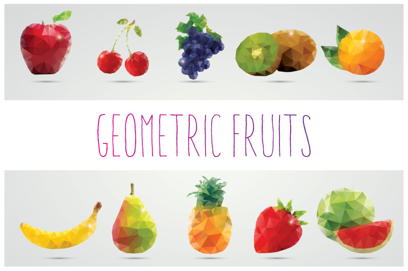 collection-of-10-geometric-fruits