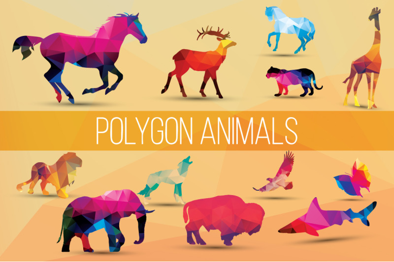 12-geometric-polygon-animals