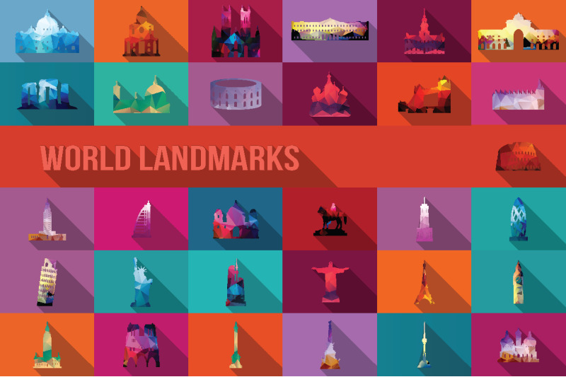 31-world-landmarks-geometric