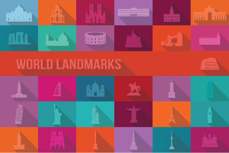 31-world-landmarks-geometric