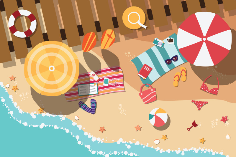 beach-flat-design