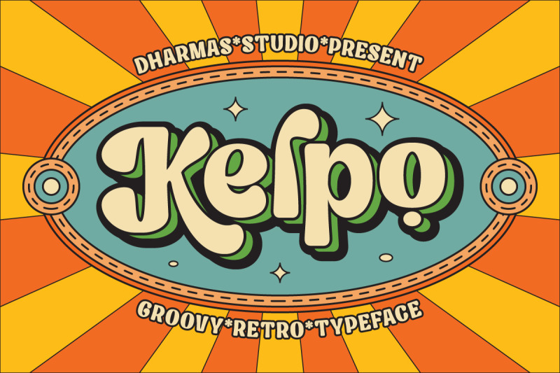 kelpo-groovy-retro-typeface