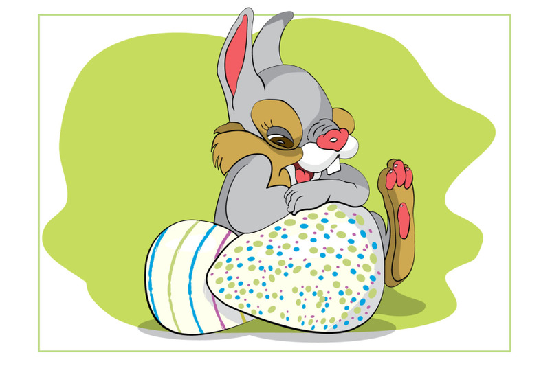 laughing-easter-bunny-with-easter-eggs-honor-of-the-holiday-of-holy-ea