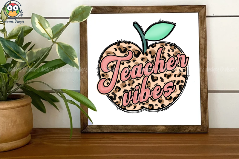 teacher-vibes-sublimation-design