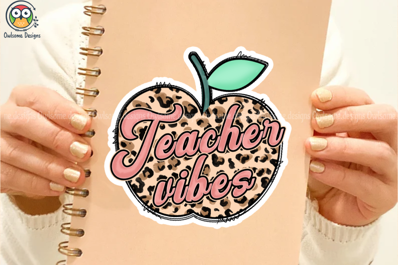 teacher-vibes-sublimation-design