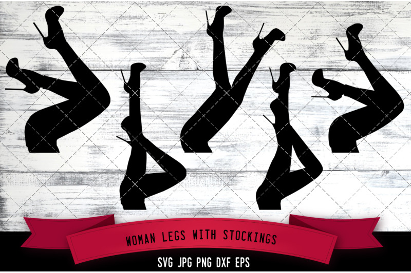 woman-legs-with-stockings-cut-file-svg