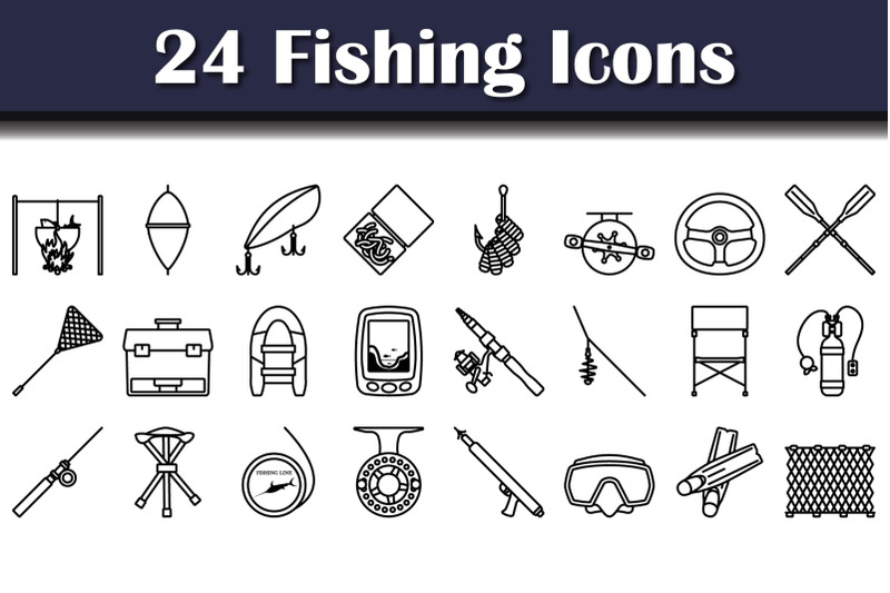 fishing-icon-set