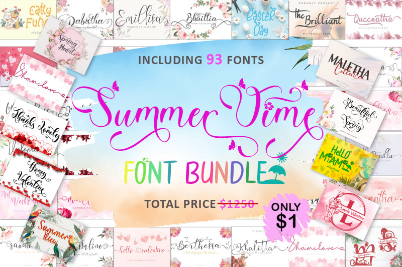 summer-time-font-bundle