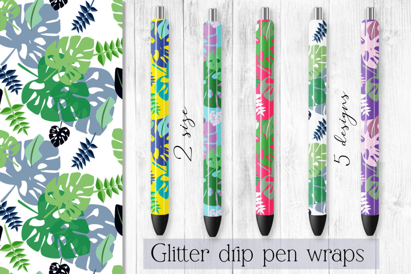 tropic-epoxy-pen-wraps-bundle-5-summer-waterslide-png-design