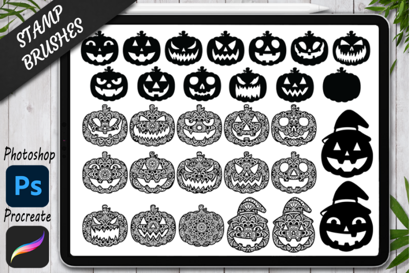 pumpkin-stamps-brushes-for-procreate-and-photoshop-halloween-pumpkins