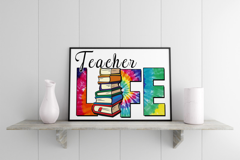 teacher-life-with-book-sublimation-files