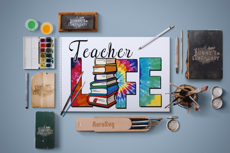 teacher-life-with-book-sublimation-files