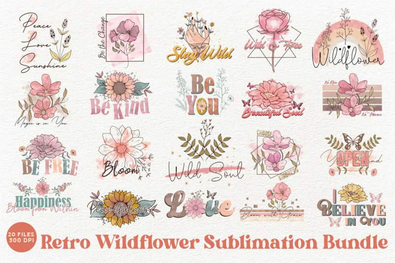 retro-wildflower-sublimation-bundle-flowers-png-bundle