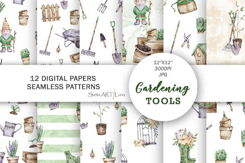 gardening-tools-digital-paper-seamless