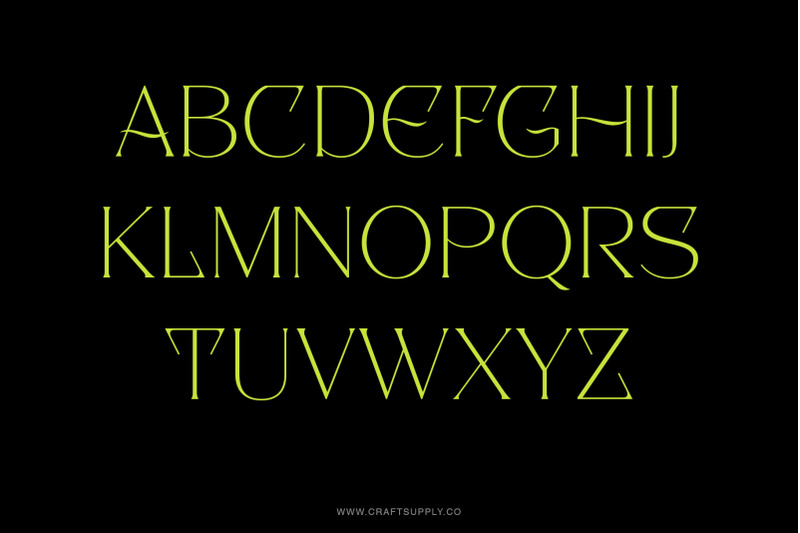 pilated-serif-typeface
