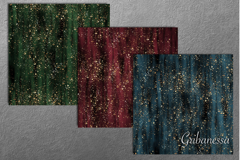 dark-seamless-patterns-with-glitter