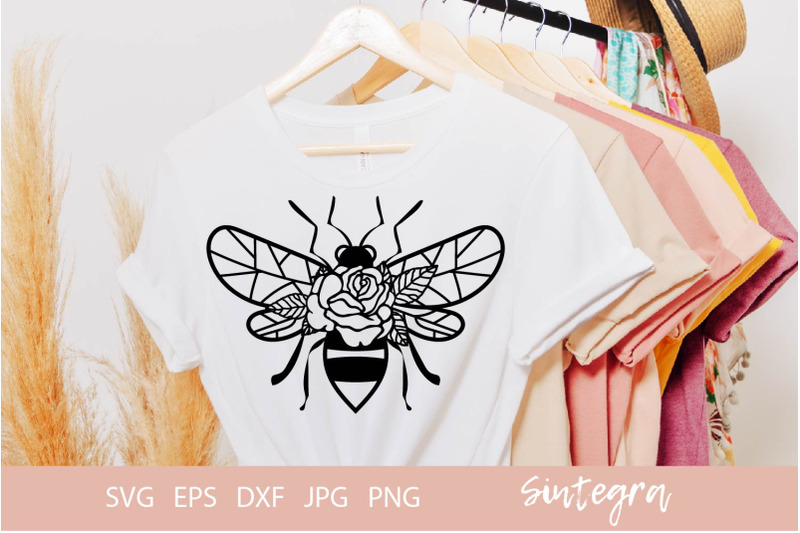 bee-with-flowers-svg-cut-file