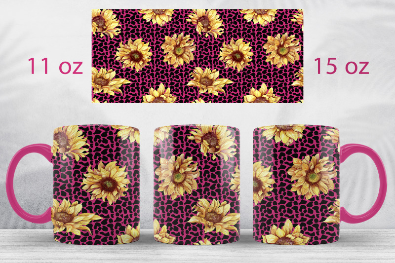 sunflower-mug-wrap-pink-leopard-print-mug-sublimation-design