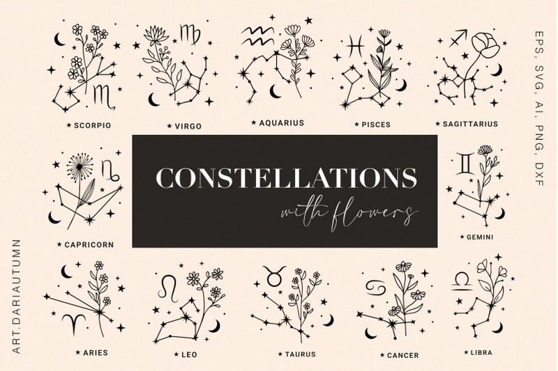 zodiac-constellations-with-flowers