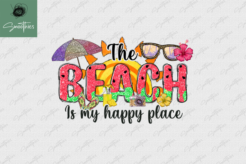 the-beach-is-my-happy-place-png-summer