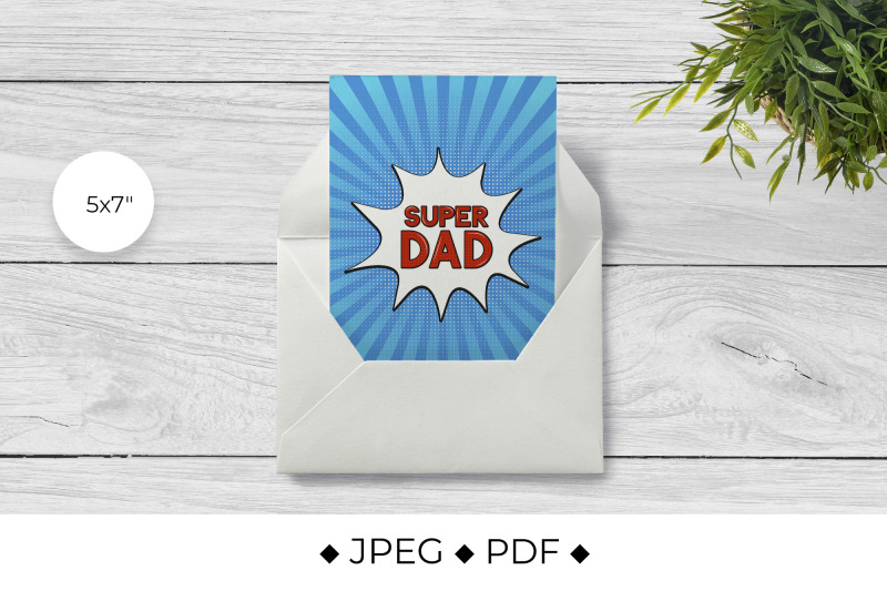 retro-fathers-day-greeting-card-in-pop-art-style