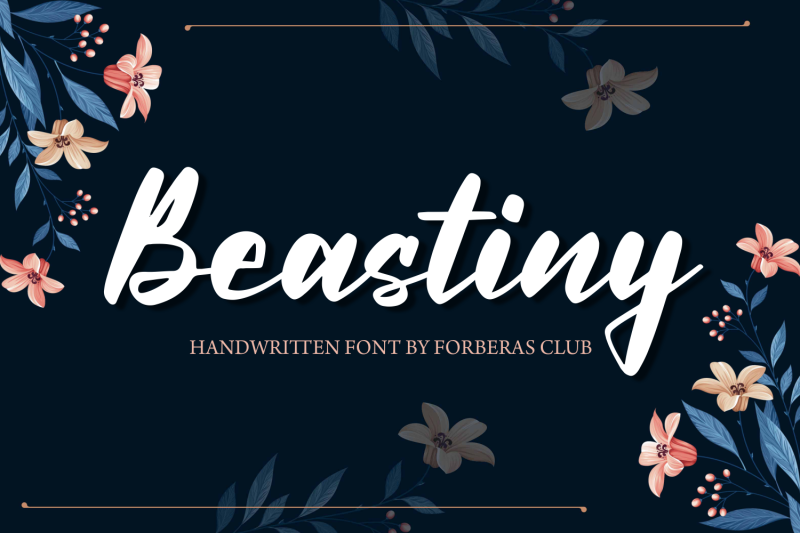 beastiny-handwritten-font