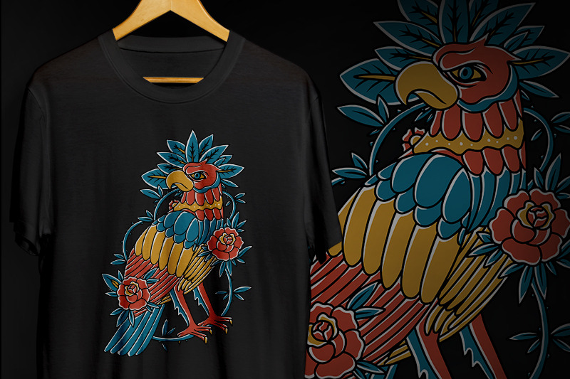eagle-traditional-illustration-for-screen-printing