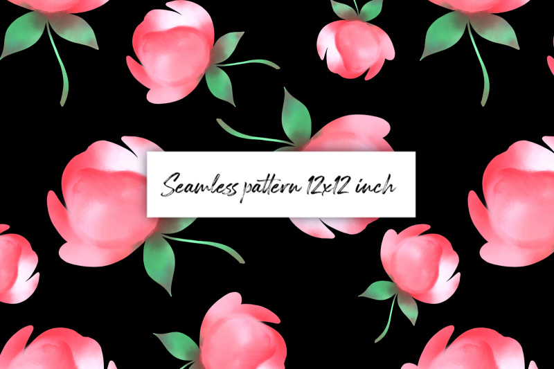 pink-flowers-on-black-seamless-pattern