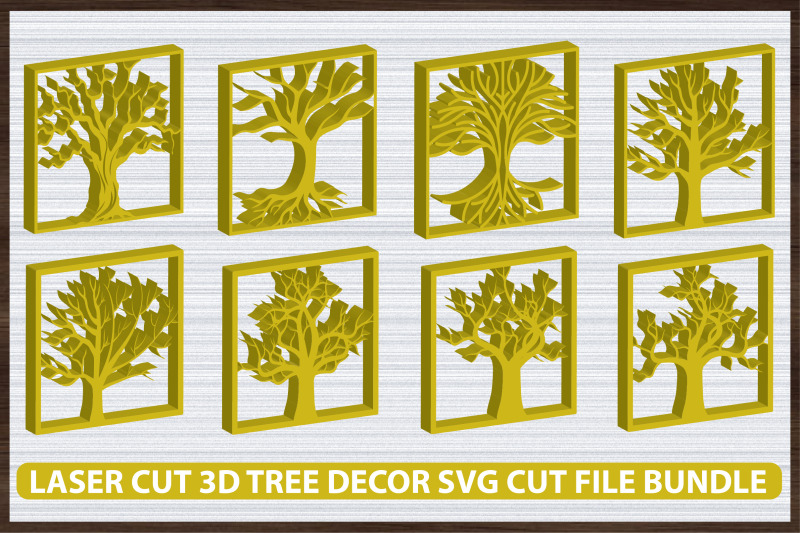 laser-cut-3d-tree-decor-svg-cut-file-bundle