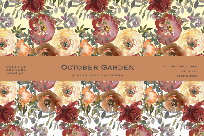 watercolor-autumn-floral-clipart-set