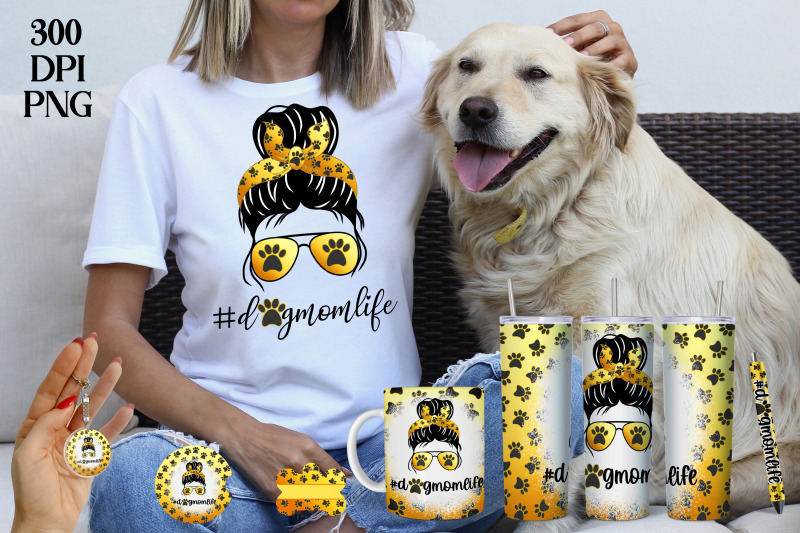 dog-mom-png-messy-bun-sublimation-pet-paws