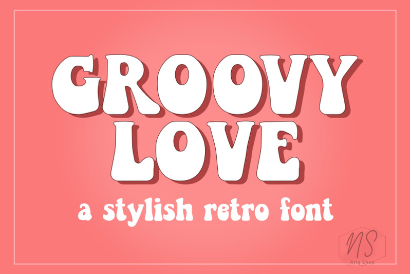 retro-font-groovy-font-boho-font-stylish-font