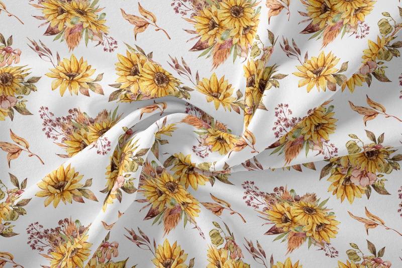 sunflower-seamless-patterns-digital-paper-3-jpeg-files