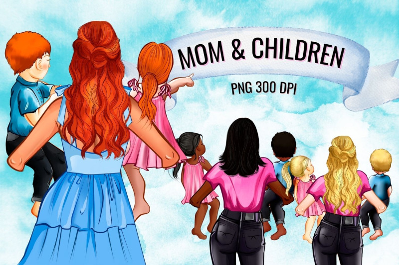 mom-amp-children-family-creator-clipart