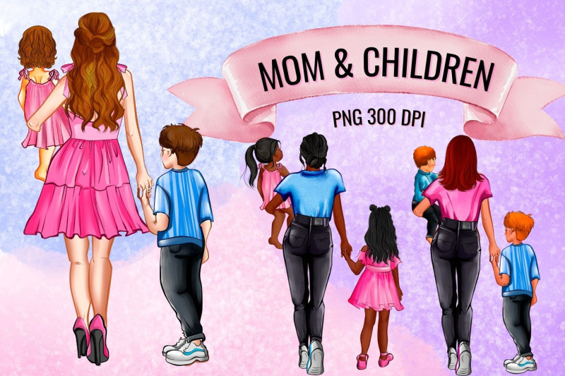 mom-amp-children-family-creator-clipart